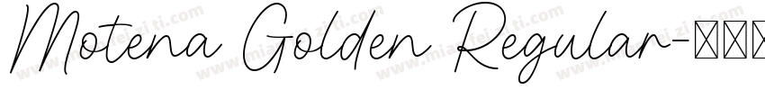Motena Golden Regular字体转换